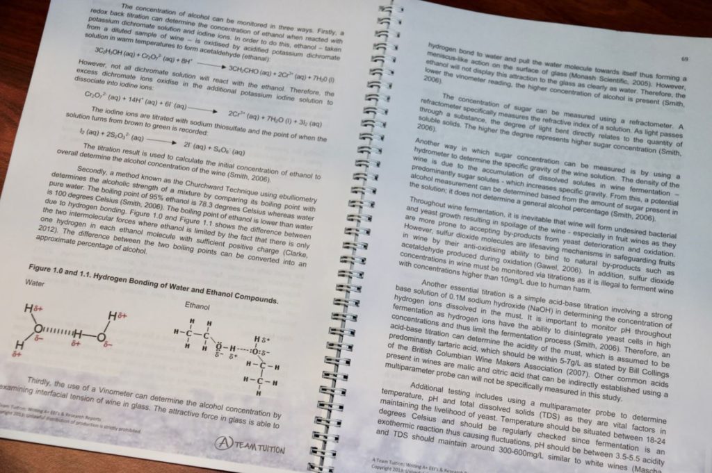How to get an A in Chemistry
